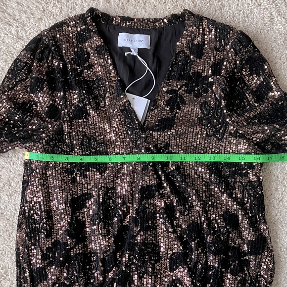 Dear John | Rose Gold Sequin Blouse - Picture 2 of 13